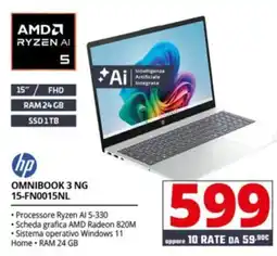 Comet hp OMNIBOOK 3 NG 15-FN0015NL offerta