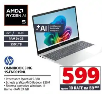 Hp OMNIBOOK 3 NG 15-FN0015NL