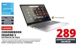Comet Lenovo CHROMEBOOK IDEAPAD 3 offerta