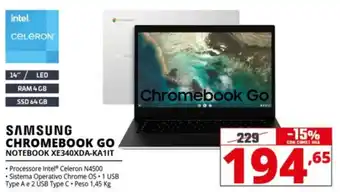 Comet SAMSUNG CHROMEBOOK GO offerta