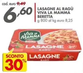 Italmark Lasagne al ragù Viva la mamma Beretta offerta