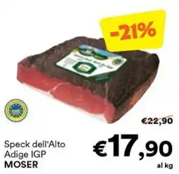 Unes Speck dell'Alto Adige IGP MOSER offerta