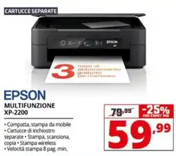 Comet EPSON MULTIFUNZIONE XP-2200 offerta