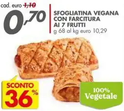 Italmark SFOGLIATINA VEGANA CON FARCITURA AI 7 FRUTTI offerta