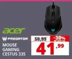 Comet acer PREDATOR MOUSE GAMING CESTUS 335 offerta