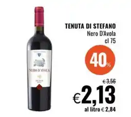 Famila TENUTA DI STEFANO Nero D'Avola offerta