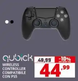 Comet qubick WIRELESS CONTROLLER COMPATIBILE CON PS5 offerta