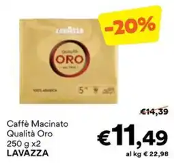 Unes Caffè Macinato Qualità Oro LAVAZZA offerta
