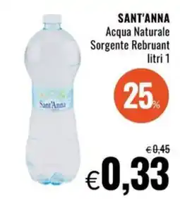 Famila SANT'ANNA Acqua Naturale Sorgente Rebruant offerta