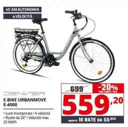 Comet DENVER E-BIKE URBANMOVE E-4000 offerta