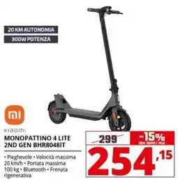 Comet xiaomi MONOPATTINO 4 LITE 2ND GEN BHR8048IT offerta