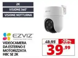 Comet EZVIZ VIDEOCAMERA DA ESTERNO E MOTORIZZATA H8C SE 2K offerta