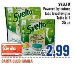 Famila Svelto tabs lavastoviglie offerta