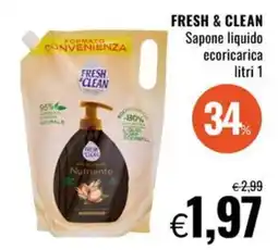 Famila Sapone liquido ecoricarica Fresh & Clean offerta