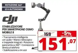 Comet DJI STABILIZZATORE PER SMARTPHONE OSMO MOBILE 8 offerta