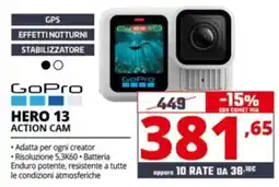 Comet GoPro HERO 13 ACTION CAM offerta