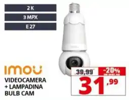 Comet IMOU VIDEOCAMERA + LAMPADINA BULB CAM offerta