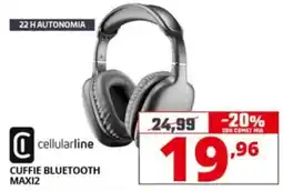 Comet cellularline CUFFIE BLUETOOTH MAXI12 offerta