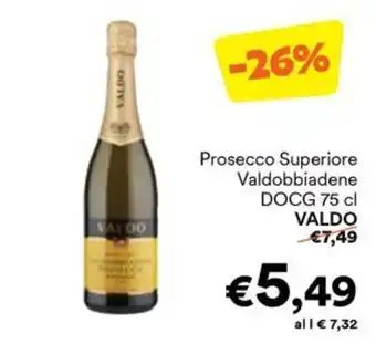 Unes Prosecco Superiore Valdobbiadene DOCG VALDO offerta