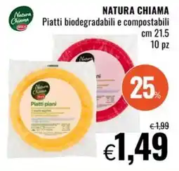 Famila Natura Chiama Piatti biodegradabili e compostabili offerta