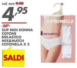 Italmark SLIP MIDI DONNA COTONE BIELASTICO MIX&MATCH COTONELLA offerta