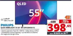 Comet PHILIPS QLED AMBILIGHT TV 55" offerta