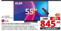 Comet LG OLED TV 55" EVO AI SERIE C5 offerta