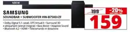 Comet SAMSUNG SOUNDBAR + SUBWOOFER HW-B750D/ZF offerta
