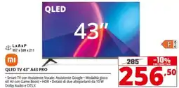 Comet QLED TV 43" A43 PRO offerta
