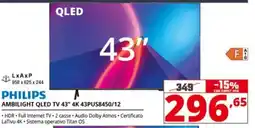 Comet PHILIPS AMBILIGHT QLED TV 43" offerta