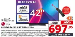 Comet LG OLED EVO TV CON AI 42" offerta