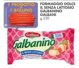 Italmark Formaggio dolce il senza lattosio galbanino Galbani offerta