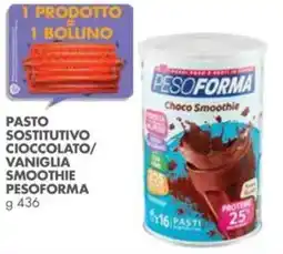Italmark Pasto sostitutivo cioccolato vaniglia smoothie pesoforma offerta