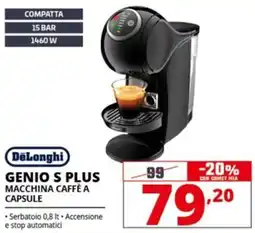 Comet DeLonghi GENIO S PLUS MACCHINA CAFFÈ A CAPSULE offerta