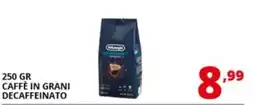 Comet DeLonghi Caffè in grani decaffeinato offerta