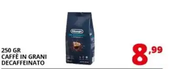 Comet DeLonghi Caffè in grani decaffeinato offerta
