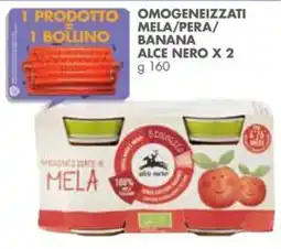 Italmark Omogeneizzati mela/pera/ banana Alce Nero offerta