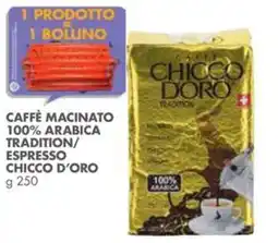 Italmark Caffè macinato 100% Arabica Tradition/Espresso Chicco d'Oro offerta