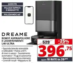 Comet DREAME ROBOT ASPIRAPOLVERE E LAVAPAVIMENTI L40 ULTRA offerta
