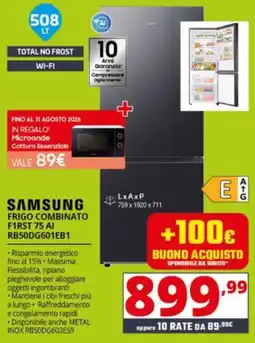 Comet SAMSUNG FRIGO COMBINATO F1RST 75 AI offerta