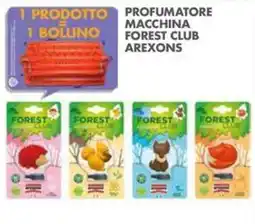 Italmark Profumatore macchina Forest Club Arexons offerta
