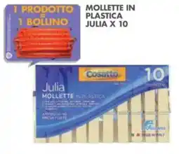 Italmark Mollette in plastica Julia x 10 offerta