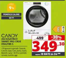 Comet CANDY ASCIUGATRICE SMART PRO CROE H9A2TBE-S offerta