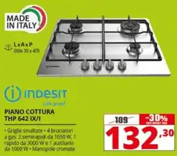 Comet Indesit Piano Cottura THP 642 IX/I offerta