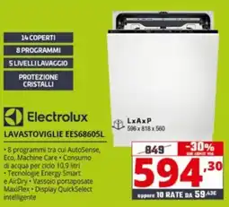 Comet Electrolux LAVASTOVIGLIE EES68605L offerta
