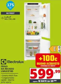 Comet Electrolux FRIGO DA INCASSO LNN3CE18S offerta