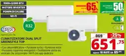 Comet Climatizzatore dual split greenstyle top Argo offerta