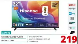 Comet Hisense Smart TV QLED 32" Full HD offerta