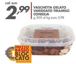 Italmark VASCHETTA GELATO VARIEGATO TIRAMISÙ CONSILIA offerta