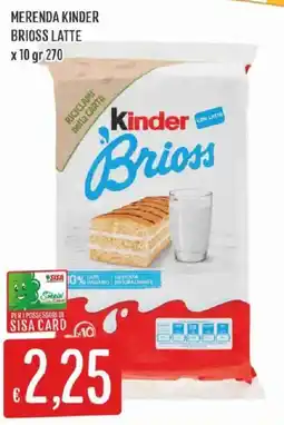 Sisa Kinder Brioss Latte offerta